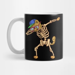 Dabbing cat Skeleton Mug